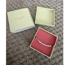 Ted Baker Icon Crystal Slider Bracelet Silver Tone TBJ2968-01-02