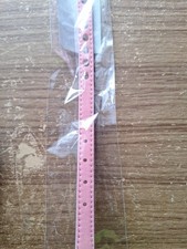 Hunde/katzenhalsband rosa Gr. S mit Glitzersteinen