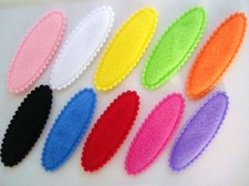 50 Padded Felt Hair Clip Cover 2.25" Supplies/Custom made bow H377-Select Color