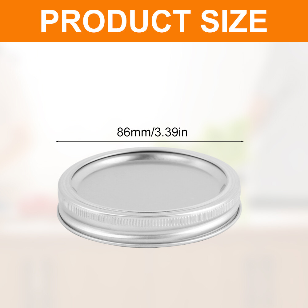 Mason Jar Leak Proof Rustproof Storage Solid Caps Canning Lids eBay