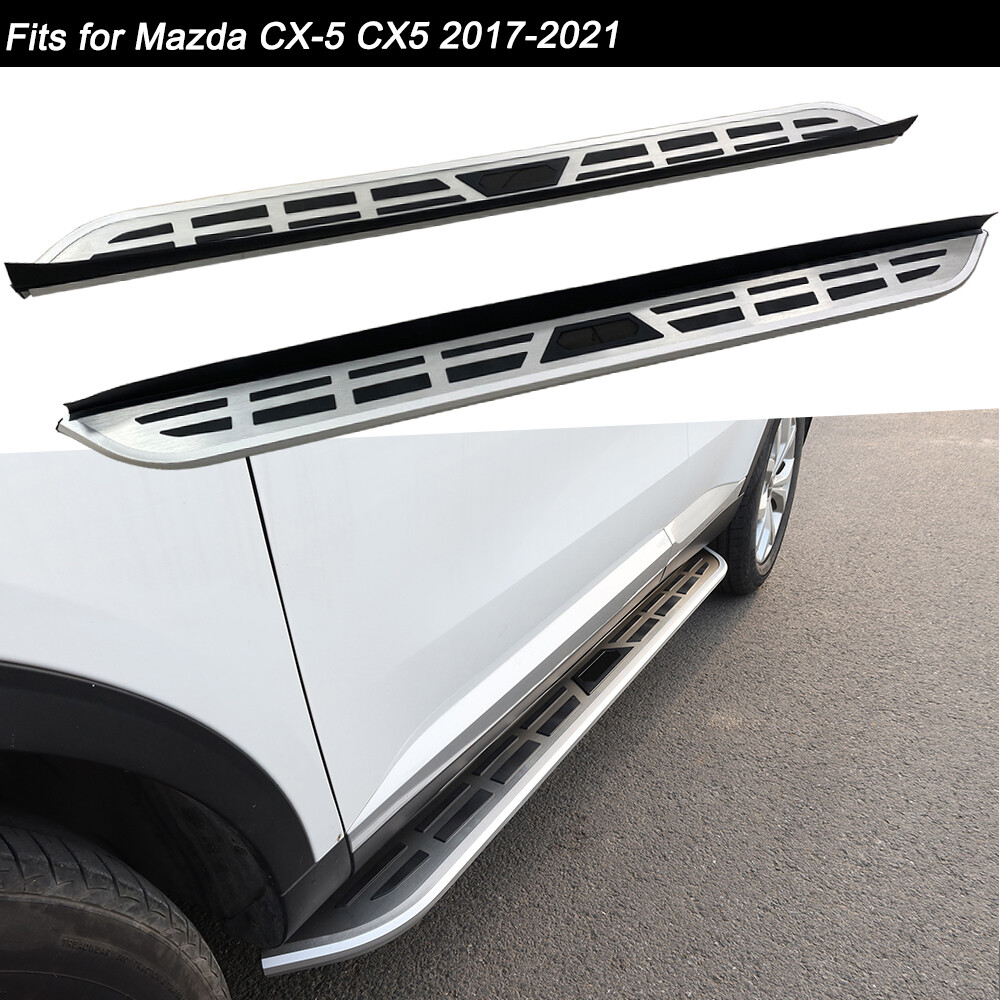 2Pcs Fixed Side Steps Nerf Bar Running Board Fits for Mazda CX-5