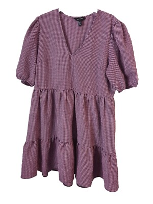 Ladies New Look Checked Dress Size 16