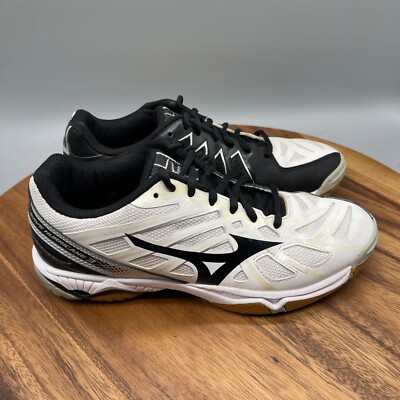 Mizuno Wave Hurricane 3 Shoes Womens Size 8 White Volleyball Court Pickleball