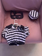 Jailbird Dance Top Child M dium With Hat And Mask