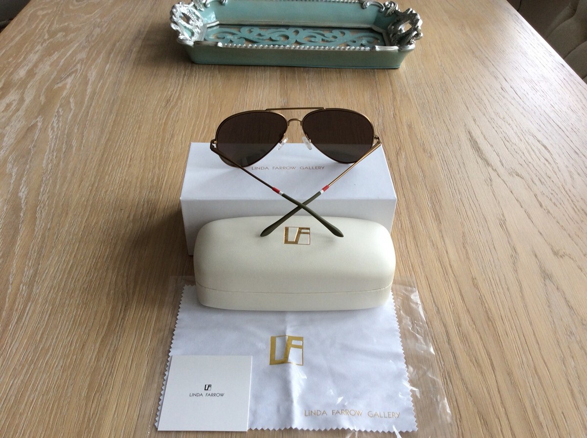 Linda Farrow x Orlebar Brown Collaboration Aviator/Pilot