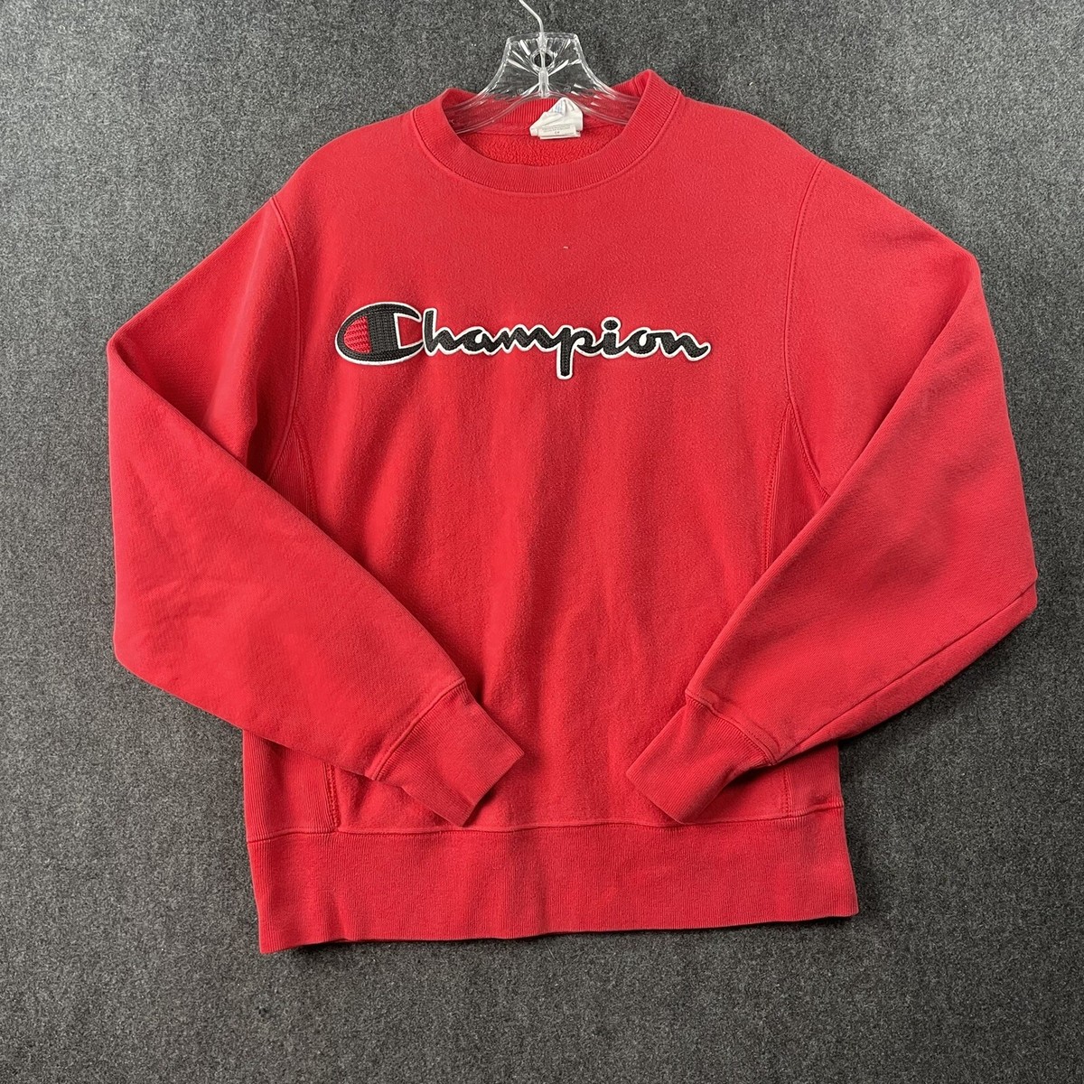 Champion Reverse Weave Sweatshirt Men's Small Red Logo