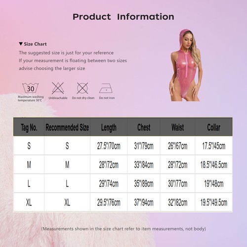 Damen Turnanzug Bodycon Unterwäsche verführerischer Catsuit Erotik Kleidung Body sexy - Bild 61 von 83