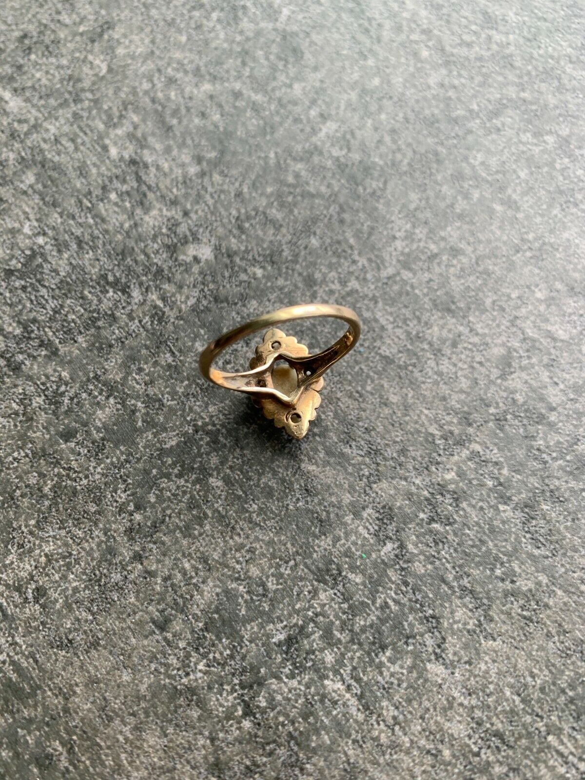 10K yellow Gold Opal Ring Sz 7 - image 7