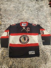Jonathan Toews Blackhawks Throwback Winter Classic Hockey Jersey Reebok Size-M