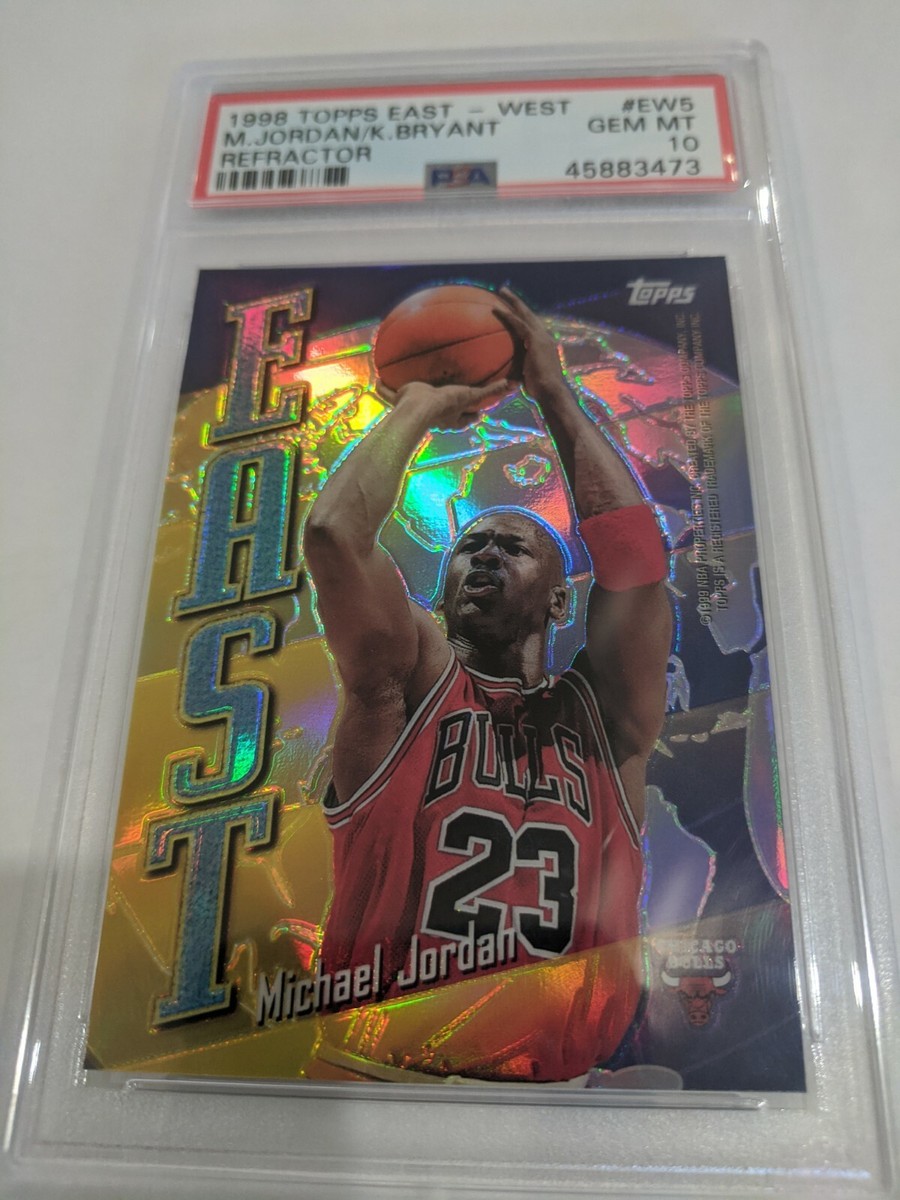 1998 Michael Jordan Kobe Bryant TOPPS East West Refractor