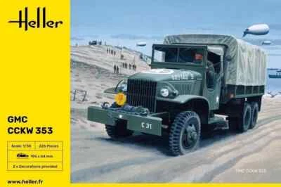 Heller 81121 US Truck GMC CCKW 353 Militaire Modèle Plastique Kit 1:35 NEUF - Photo 1/2