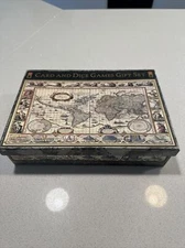 Game - Robert Frederick Limited - World Map - Card and Dice Games Gift Set