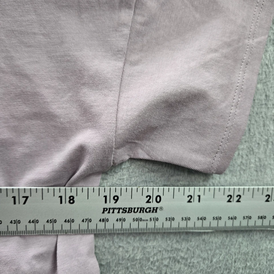 Adidas Girls Shirt S Purple Short Sleeve Loose Fit Logo Cotton Crew Neck Tee NWT - Image 3 of 4