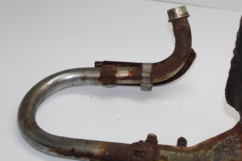 1984 HONDA SHADOW 500 VT500C FULL EXHAUST SYSTEM HEADERS PIPE MUFFLER - Image 2 of 4