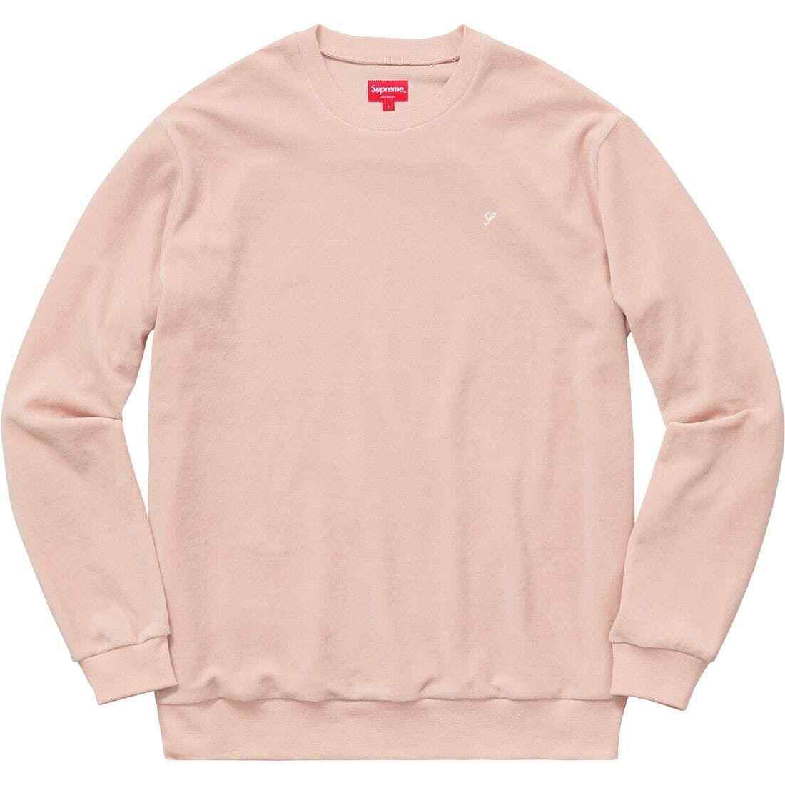 supreme velour crewneck