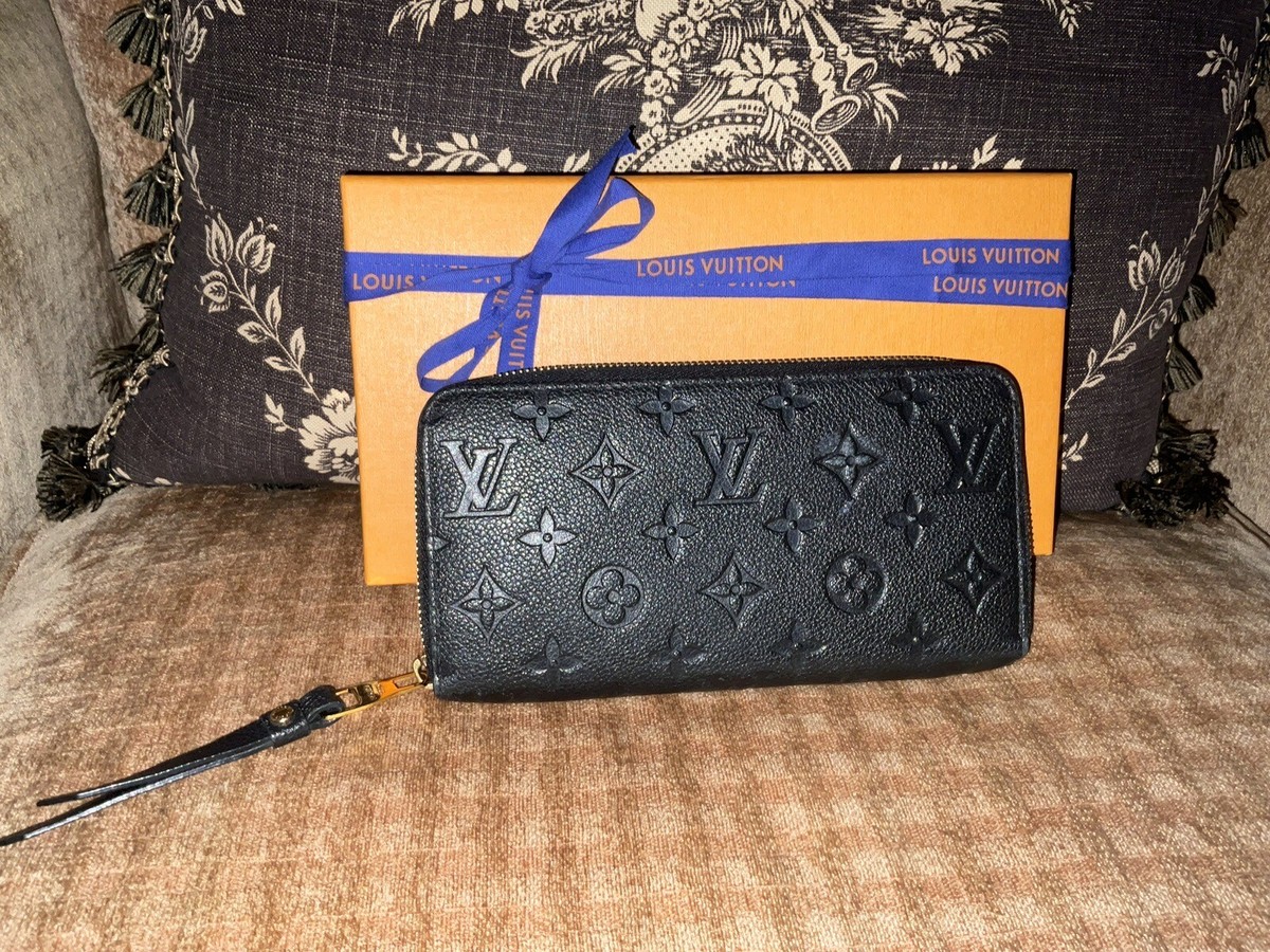 Louis Vuitton M61864 Monogram Empreinte Zippy Wallet - Black | eBay