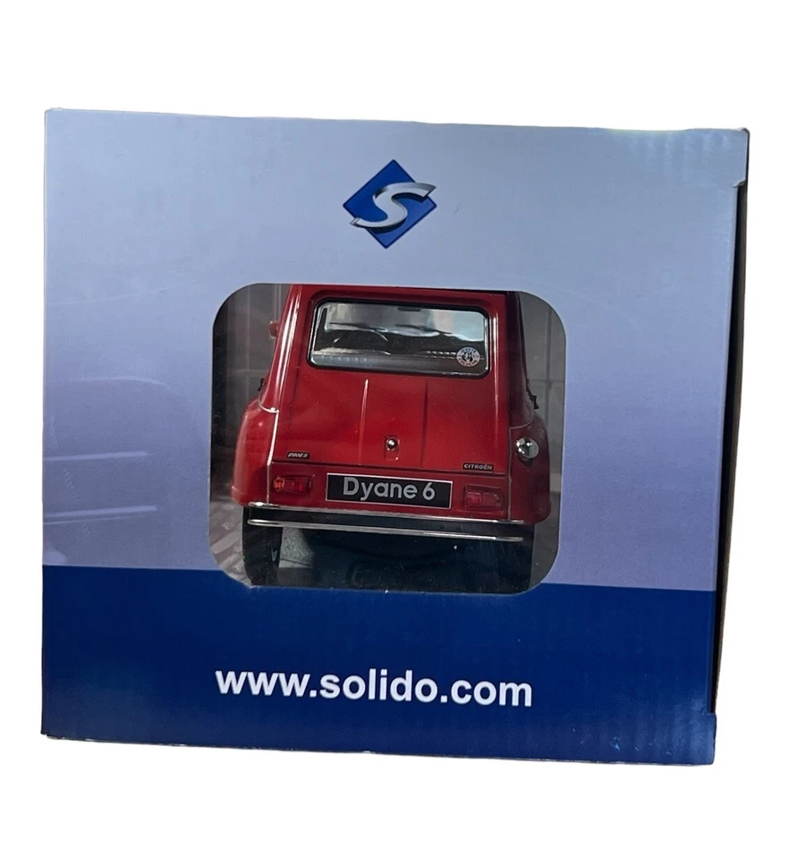 Solido Citroen Dyane 6 Rouge Corsaire 1968 Red Collector's Scale Model Car 1:18 - Image 4 of 4