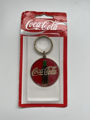 Vintage 1995 Coca Cola Keychain NOS Sealed In Original Packaging