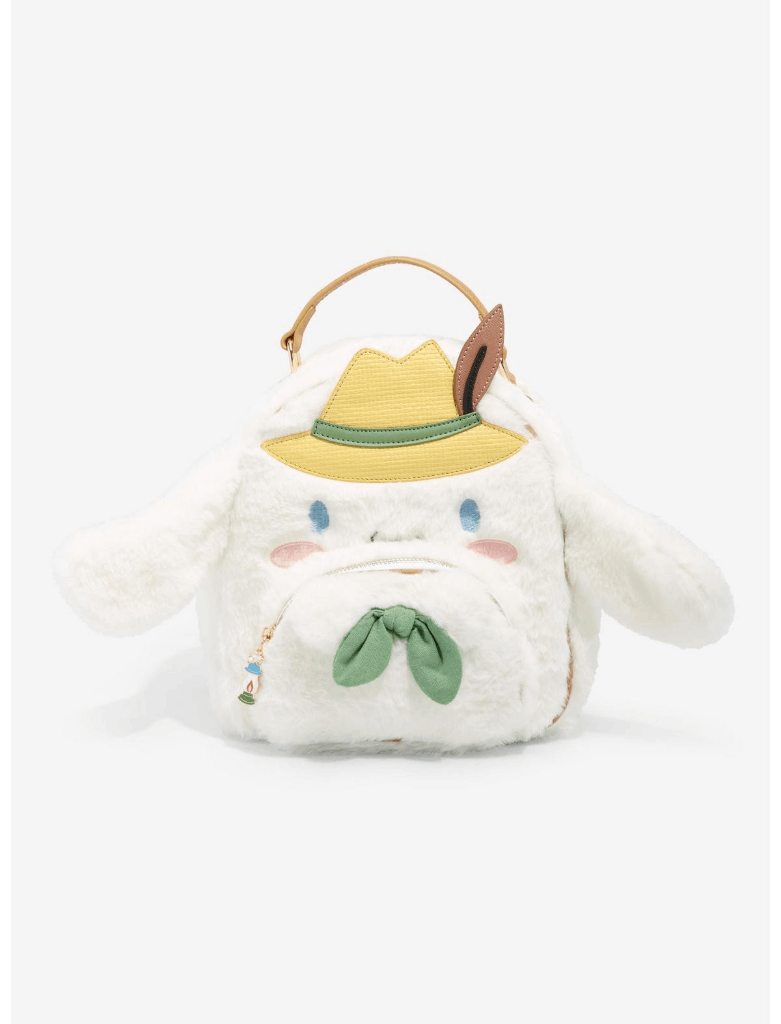 cinnamoroll plush mini backpack Sanrio Cinnamoroll Plush Fuzzy Figural Mini Backpack