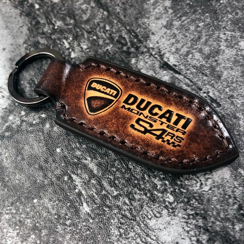 Handmade Ducati monster S4RS leather keychain. 1EA - Picture 8 of 8