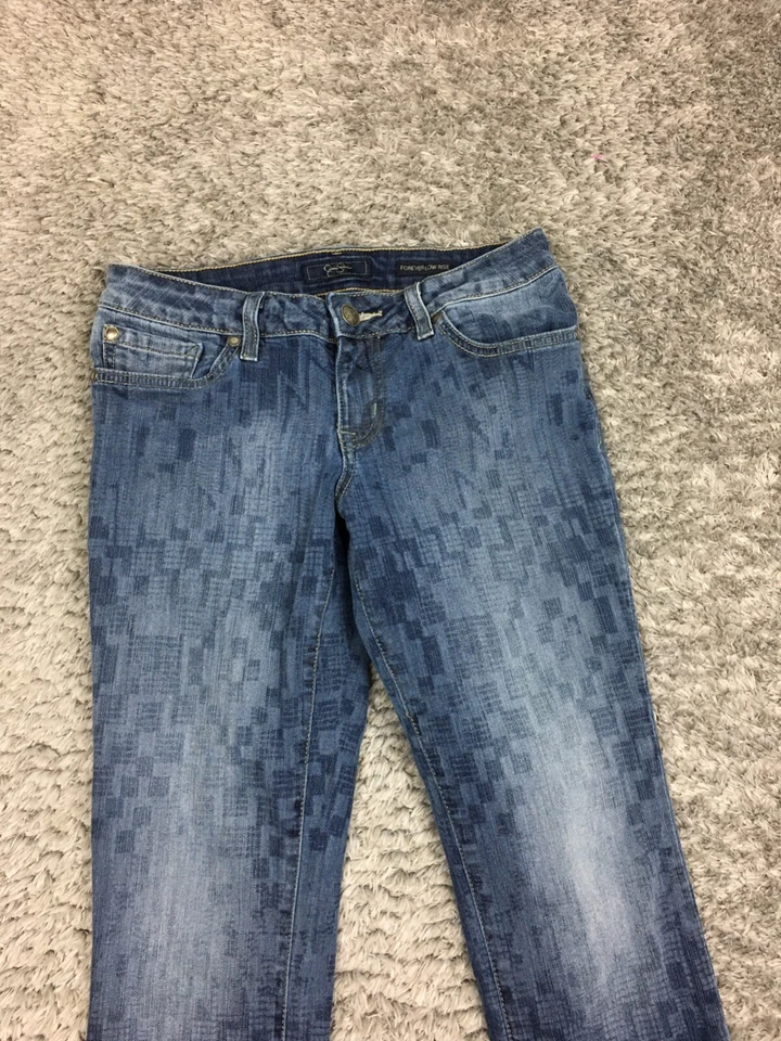 Женские джинсы Jessica Simpson Forever с заниженной талией размер 28 синий темный узор - Изображение 2 из 4