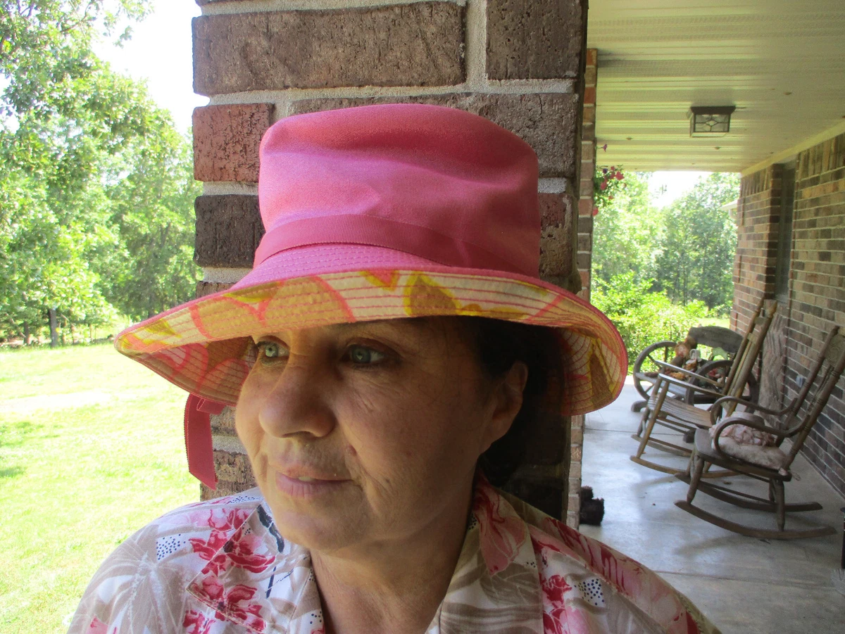 Floral bucket sales hat ebay