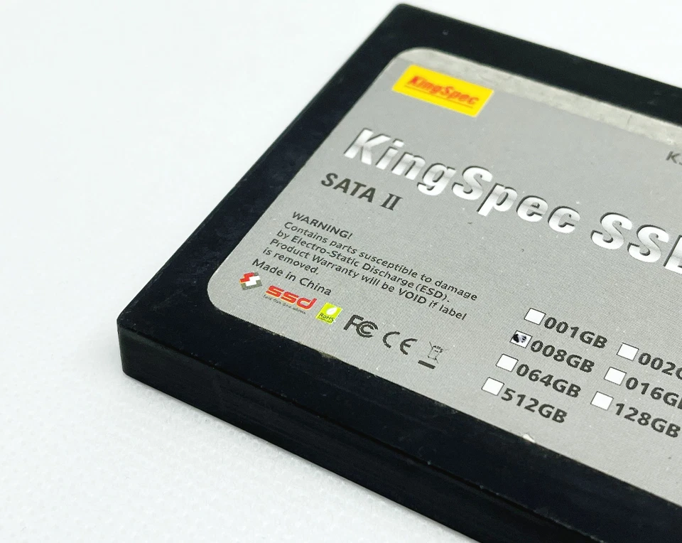 Kingspec SSD 1.8" SATAII KSD-SA18.1-XXXMS 8GB SSD - Image 3 of 4