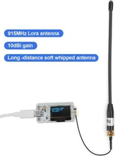 915MHz 10dBi LoRa Antenna SMA to IPX for Meshtastic LoRa 32 V3 LoRaWAN