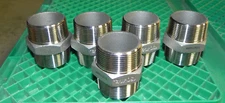 6 Stainless Steel 304 Threaded Fitting 1-1/2" NPT Male Straight Connector Low Pr