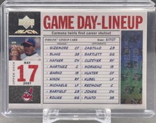 2007 UPPER DECK BLACK #GDL-FC Fausto Carmona Indians Game Day Lineup Auto /50
