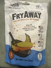 Super Fry Cooking Oil Solidifier 7 oz (200 g)-FRYAWAY Includes Scoop NEW