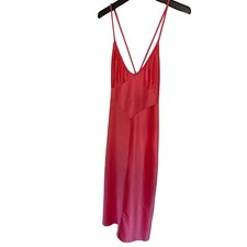 Vanity Fair vintage pink satin slip dress nightgown size S romantic
