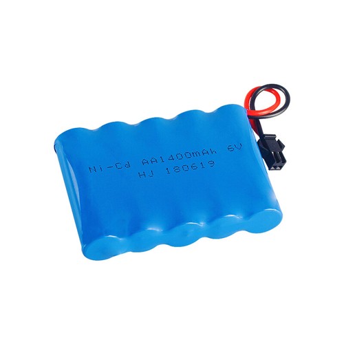 2pcs 6V 1400mAh Ni-Cd AA Battery Rechargeable For RC Car SM-2P Plug 6V Battery - Picture 4 of 7