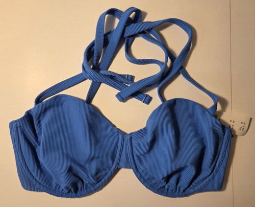 Abercrombie & Fitch Curve Love Underwire Periwinkle Bikini Top Size Medium NWT