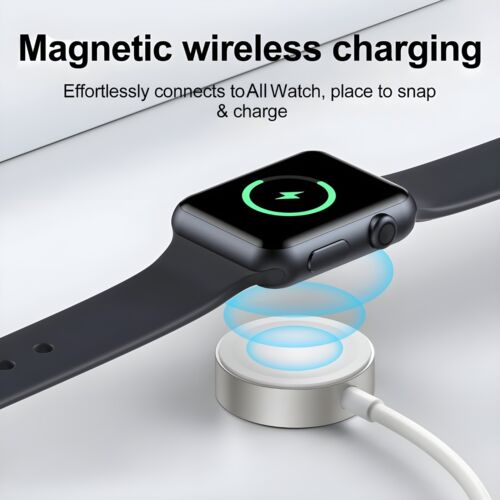 Universal Fast Magnetic Ultra Smart Watch Charger USB-A Charging 1M Cable UK - Picture 3 of 6
