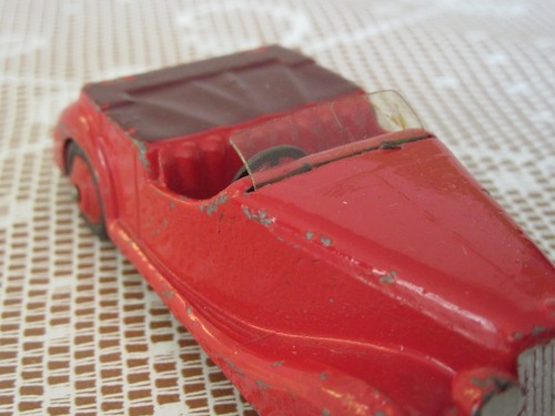 949Z Vintage 1946 Dinky 38B England Sunbeam Talbot SPORTS Car Red 1:43 Meccano - Picture 9 of 9