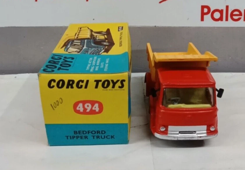 CORGI TOYS 1/43 BEDFORD TIPPER TRUCK    ITEM 494  RARO VINTAGE - Immagine 2 di 4