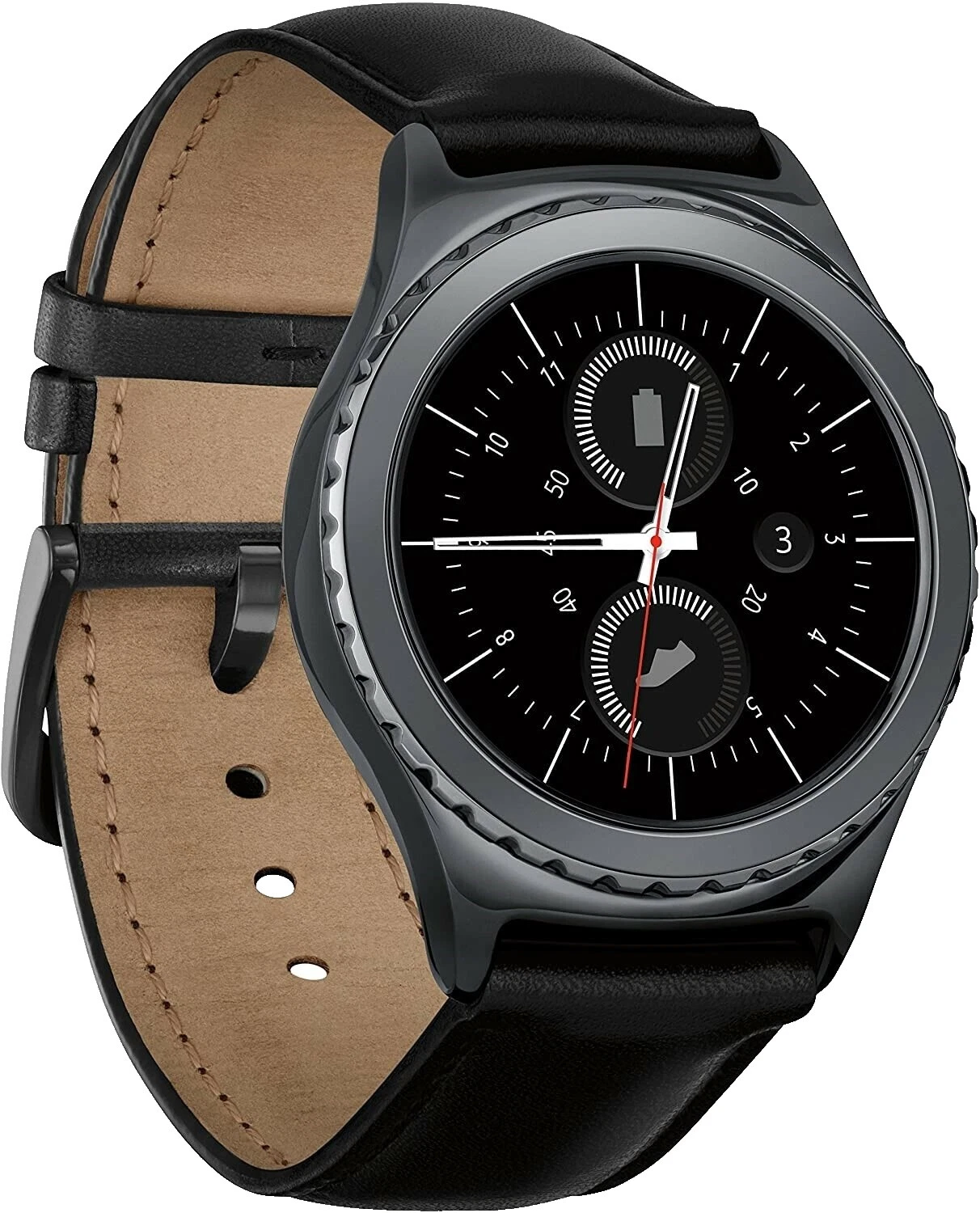 Relojes inteligentes Samsung Gear S2 con caja de acero inoxidable