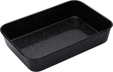Masterclass Vitreous Enamel Roasting Tin Induction Safe 1mm Steel Scratch
