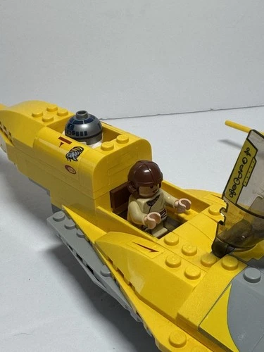 LEGO Star Wars Naboo Starfighter Yellow Ship Incomplete Missing Parts