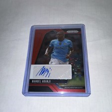 Panini Prizm Premier League Red Prizm Autograph Manuel Akanji Manchester City