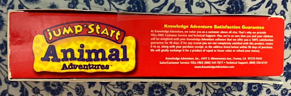 JUMP START PC CD-Rom Animal Adventures Windows/Mac BIG BOX Vintage - Ages 4+ NOS - Image 4 of 4