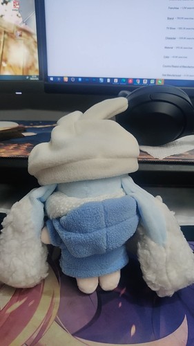 Vocaloid Hatsune Miku Small Mascot Standing Plush Doll Snow Miku  16cm - Bild 3 von 3