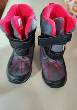 Carter's Booth Kids Toddler Cold Weather Winter Snow Boots Red Gray Size 2