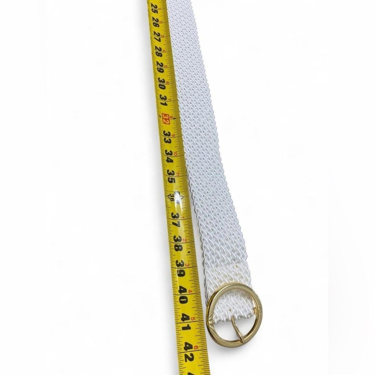 RALPH LAUREN BOHEMIAN STYLE BELT NWT Ralph Lauren Coastal Cottage Boho Western Woven White  main image 2