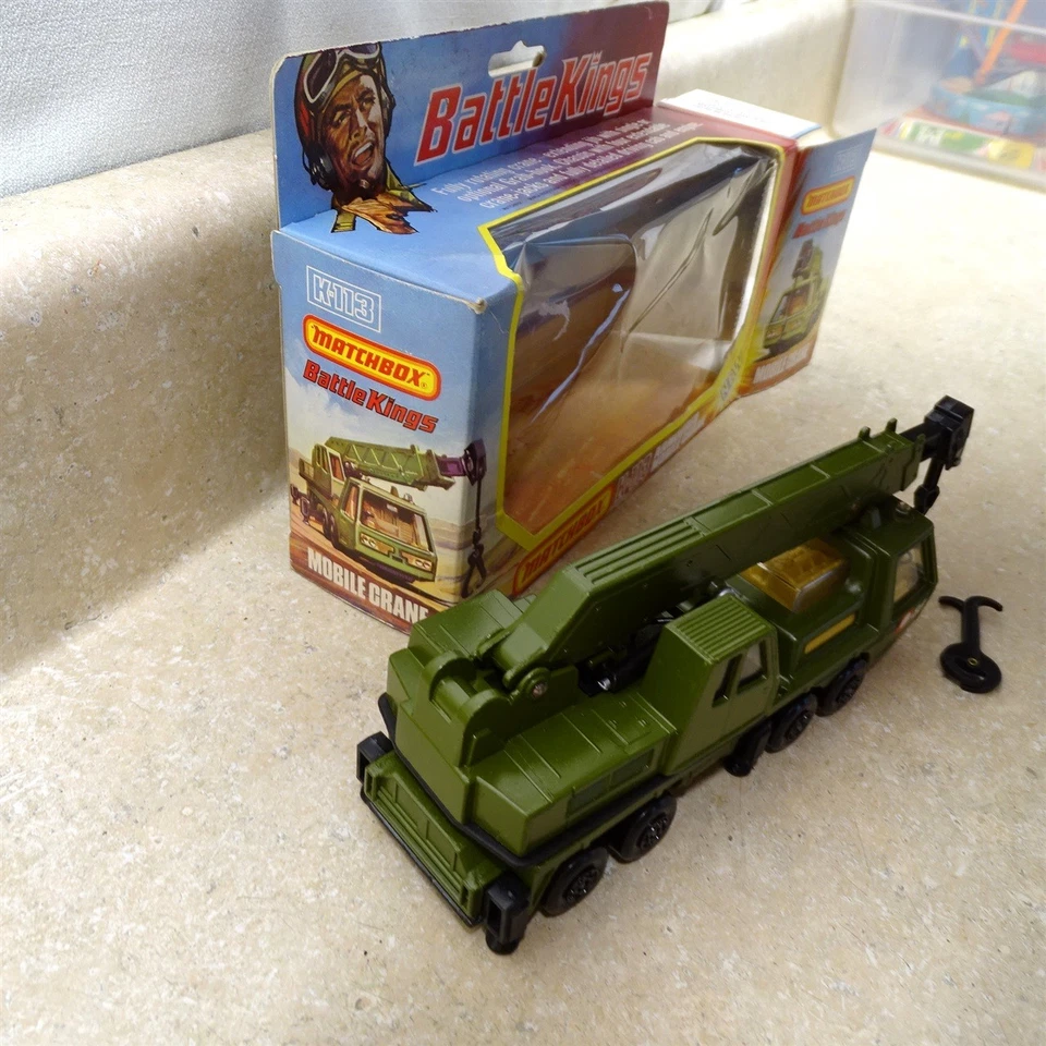 Vintage Original Matchbox, Battle Kings, K-113, Armoured Mobile Crane, #85 Green - Image 4 of 4