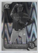 2022 Bowman Draft Chrome Black & White RayWave Refractor Trevor Martin 17yt
