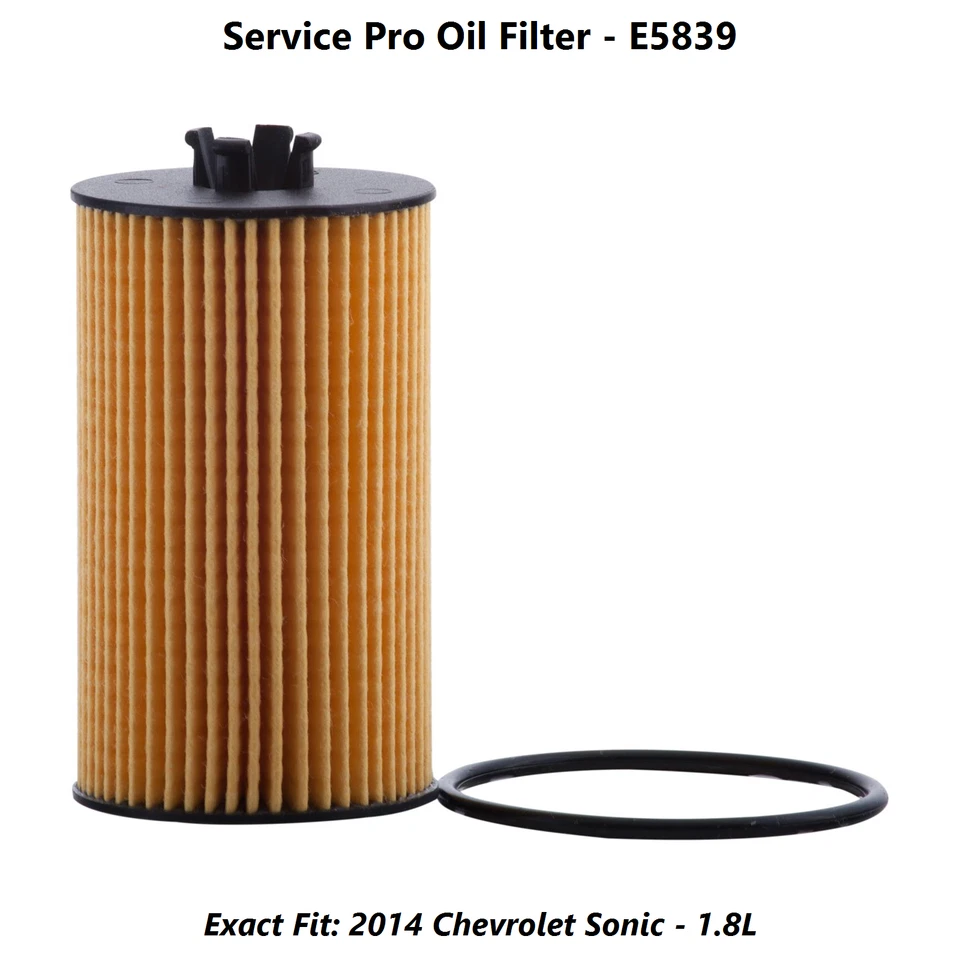 2014 Chevrolet Sonic 1.8L Complete Oil, Air & Cabin Filter Kit (5W-30) Foto 3 de 4