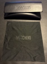 NEW MOSCHINO BLACK AUTHENTIC SUNGLASSES EYEGLASSES CASE ONLY