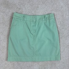 Vineyard Vines Green Cotton Twill Chino Mini Skirt Womens Size 8 Preppy Whale